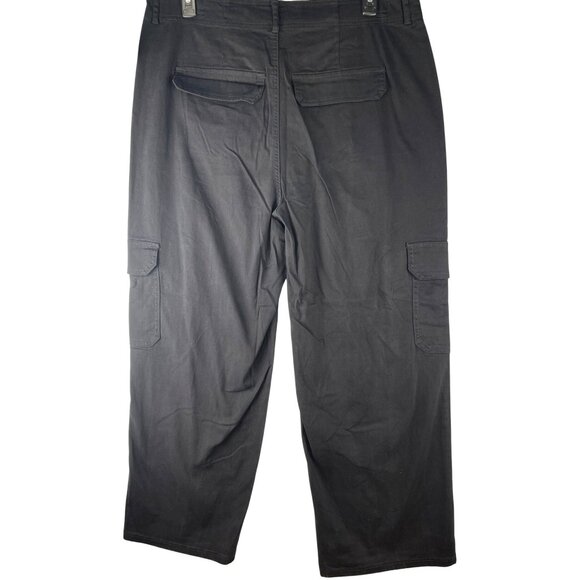 RE generation By Celebrity Pink Womens Size 18 High-Rise  RELAXED Cargo Pants Bl - Picture 2 of 10